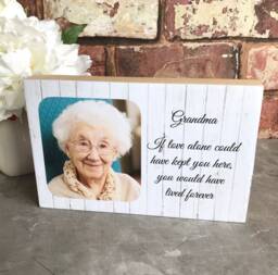 Memorial Photo Gift, in Loving Memory Sign, Photo, Memory, Remembrance Sympathy Frame