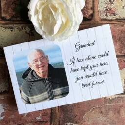 Memorial Photo Gift, in Loving Memory Sign, Photo, Memory, Remembrance Sympathy Frame - thumbnail 4