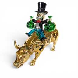 Mr Monops Pop Art Sculpture Chrome Finish, Alec Monopoly Inspired - thumbnail 3