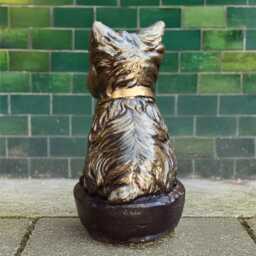 Garden Yorkie Figurine Outdoor Dog Sculpture Concrete Westie Statue Stone Terrier Decor Cement Pet Ornament Memorial Art Gift - thumbnail 4
