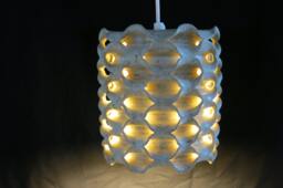 Hand Crafted Danish Ceramic Stoneware Cylindrical Hanging Lamp