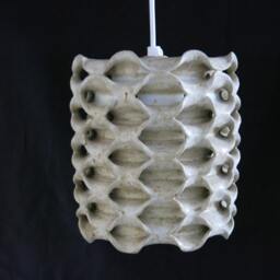 Hand Crafted Danish Ceramic Stoneware Cylindrical Hanging Lamp - thumbnail 2