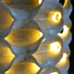 Hand Crafted Danish Ceramic Stoneware Cylindrical Hanging Lamp - thumbnail 3