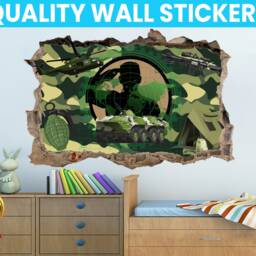 Army Personalised Wall Decal Sticker Mural Poster Print Art Home Bedroom Office Decoration - thumbnail 2