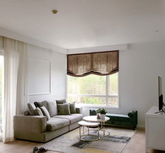 85 Colors Custom Roman Shades With Chain Mechanism, Solid Relaxed Shade, Window Treatment, Blinds - image 1