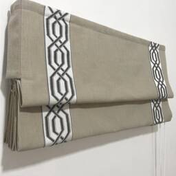85 Colors Custom Roman Shades With Chain Mechanism, Solid Relaxed Shade, Window Treatment, Blinds - thumbnail 4