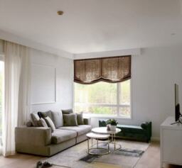 85 Colors Custom Roman Shades With Chain Mechanism, Solid Relaxed Shade, Window Treatment, Blinds - thumbnail 1