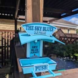 "Coventry City Garden Bird Feeding Station - ""The Sky Blues Fly Thru" - thumbnail 2