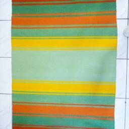 "Handwoven Wool Boho Rug ""Hot Summer" - thumbnail 2