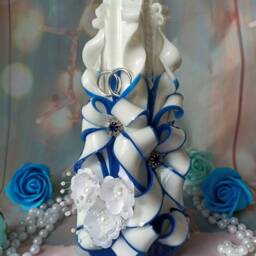 xlarge Wadding Carved Candle - Perfect Home Decor Or Gift Candle For Many Occasions - thumbnail 2