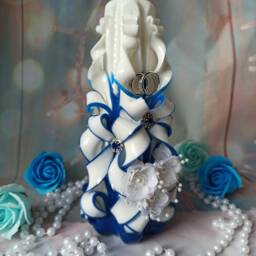 xlarge Wadding Carved Candle - Perfect Home Decor Or Gift Candle For Many Occasions - thumbnail 3