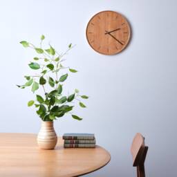Australian Wood Clock - Blackbutt Minimalist Wooden Solid Wall Mid Century Modern - thumbnail 3