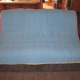 Sunflowers Lap Quilt, Picnic Throw, Summer Gift - thumbnail 2