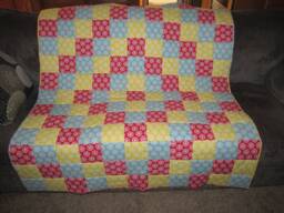 Sunflowers Lap Quilt, Picnic Throw, Summer Gift - thumbnail 1