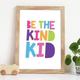 Girls Nursery Prints, Rainbow Playroom Be Kind Always, Bedroom Decor, Colourful Wall Art, Childrens Decor - thumbnail 1