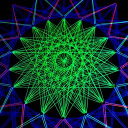 Uv String Art Psychedelic Mandala, 30x30cm/11.8 Inches Handmade Wall Art, 3D, Black Light, Home Decor, Wall Hanging, Yoga Art, Thread &nails - thumbnail 3