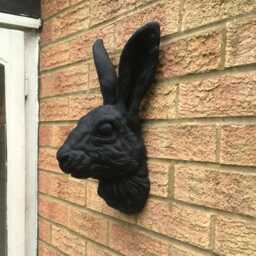 Rabbit Head Wall Art Extra Large Size 38cm Tall - 3D Bunny Decor - thumbnail 4