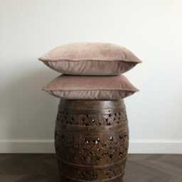 Dusty Rose Velvet Pillow Cover, Blush Pink Cushion Cover - thumbnail 2