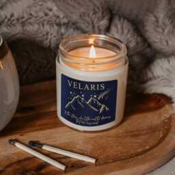 Velaris Scented Candle, City Of Starlight Acotar Sjm Night Court Book Lover Gift - thumbnail 2