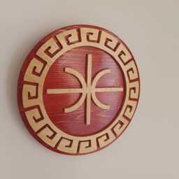Handmade Ancient Greek Delphic Epsilon Symbol, Wall Art, Birthday Gift - thumbnail 3