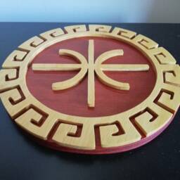 Handmade Ancient Greek Delphic Epsilon Symbol, Wall Art, Birthday Gift - thumbnail 4