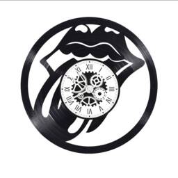 Rolling Stones Theme 33 Rpm Vinyl Record Clock - thumbnail 2