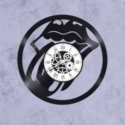 Rolling Stones Theme 33 Rpm Vinyl Record Clock - thumbnail 1