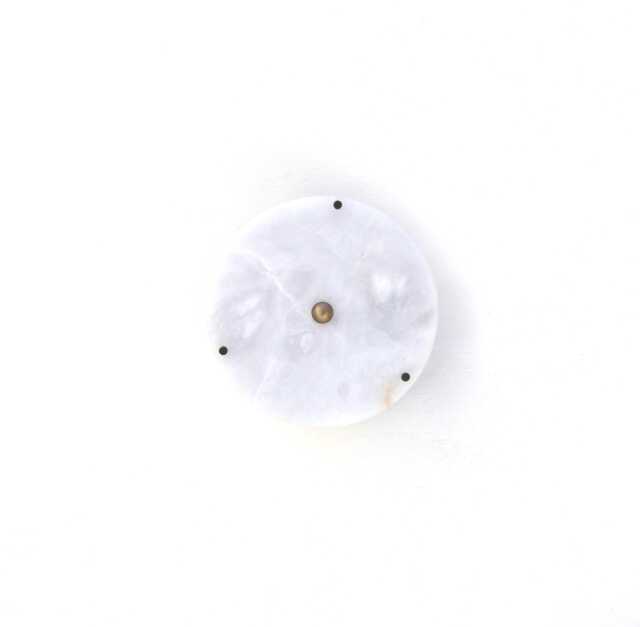 Brass Ceiling/ Wall Sconce Light - Light- With Alabaster Shade, Ul Listed, No.0395 - image 1