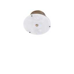 Brass Ceiling/ Wall Sconce Light - Light- With Alabaster Shade, Ul Listed, No.0395 - thumbnail 3