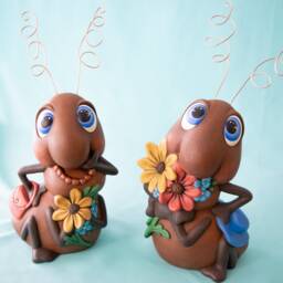 Oversized Picnic Ant Sculptures Whimsical Garden & Patio Decor For Outdoor Yard Art Enthusiasts - thumbnail 3