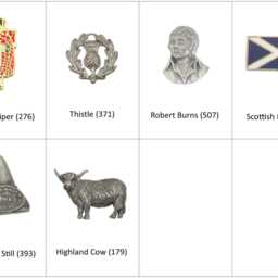 Scottish Icons Luxury Wooden Or Leatherette Pen Case With Matching Free Engraving Burns Thistle Piper Gift - thumbnail 2