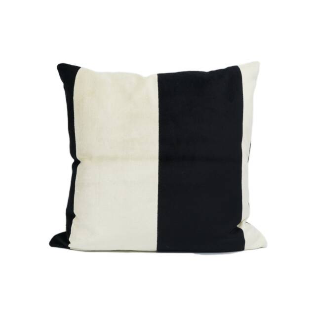 Clarke & - Lexington Ebony Elegant Large Scale Monochrome Stripe Cushion Cover Handmade Throw Pillow Designer Home D??cor - image 1