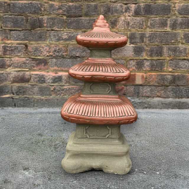 Japanese Pagoda Sculpture Concrete Figurine Stone Asian Temple Statue Oriental Garden Decor Outdoor Large Ornament Lover Gift - image 1