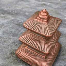 Japanese Pagoda Sculpture Concrete Figurine Stone Asian Temple Statue Oriental Garden Decor Outdoor Large Ornament Lover Gift - thumbnail 3
