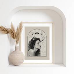 Zodiac Sign Taurus Poster, Illustration // Astrology, Gift, Wall Decoration, Boho, Art - thumbnail 2