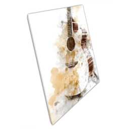 Abstract Watercolor Guitar Canvas Print Vibrant Musical Wall Art For Home & Office Decor - thumbnail 1