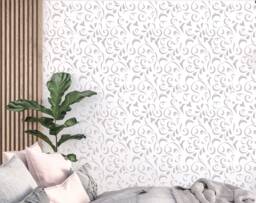 Lace Floral Pattern Stencil - Large Wall Decoration Ideas Reusable Choice Of Size Fl56 - thumbnail 1