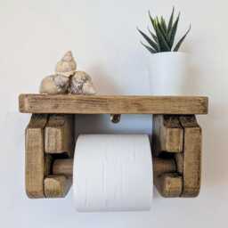 Toilet Roll Holder - Antique Pine - 0119 - thumbnail 2