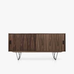 Mid-Century Sideboard, Dresser, Commode, Credenza Made Of Walnut Vaneer - Livlo O-S06