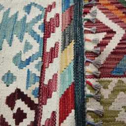 Heritage Tribal Runner, Handmade Artisan Afghan Turkish Scandinavian Navajo Bohemian Flatweave Wool Multicolour Kilim Runner Rug 282x84 cm - thumbnail 3