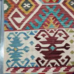 Heritage Tribal Runner, Handmade Artisan Afghan Turkish Scandinavian Navajo Bohemian Flatweave Wool Multicolour Kilim Runner Rug 282x84 cm - thumbnail 4