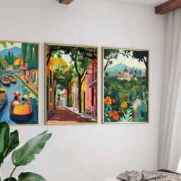 Set Of 3 Mexico City Posters, Travel Prints, Mexican Wall Art Set, Latin America Decor, Gift, Prints - thumbnail 4