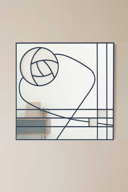 Art Deco Mirror, Charles Rennie Mackintosh Stain Glass Style Wall Mirror, Gift Available in Four Sizes - image 1