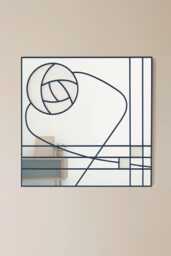 Art Deco Mirror, Charles Rennie Mackintosh Stain Glass Style Wall Mirror, Gift Available in Four Sizes - thumbnail 1