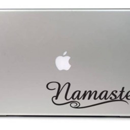 Namaste Yoga Wall Art New Age Spiritual Decal - thumbnail 2