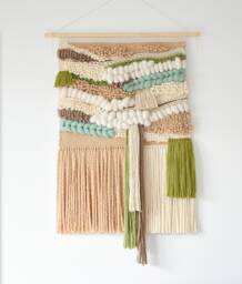 Large Fiber Art Wall Hanging 3D Bohemian Woven Tapestry