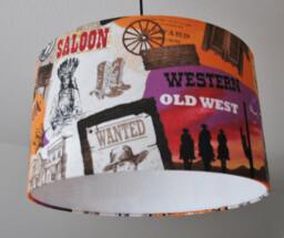 "Lampshade ""Old West" - thumbnail 1