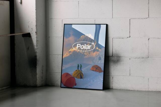 Polar Brand Mountainscape Poster Trendy Room Wall Art - image 1
