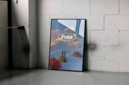 Polar Brand Mountainscape Poster Trendy Room Wall Art - thumbnail 1