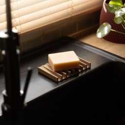 Eco Friendly Soap Dish - 3D Printed With Wood Dust & Corn Starch Bathroom Drainage Grooves Without Plastic Natural - thumbnail 4